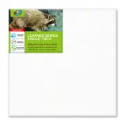 90x90cm(36x36"Inch) 6pcs - Artoys 280 GSM Acrylic Artist Premium Quality Pre-Stretched Canvas Frame Triple Gesso Primed Deep Edge 100% Cotton White Professional Blank Canvases