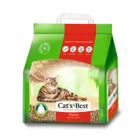 在飛比找蝦皮購物優惠-☆寵毛孩☆CAT'S BEST凱優 紅標凝結木屑砂5L(2.