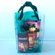 BATH & BODY WORKS BAHAMAS MIST CREAM SHOWER GEL HAND CREAM + BAG 5 PCS GIFT SET
