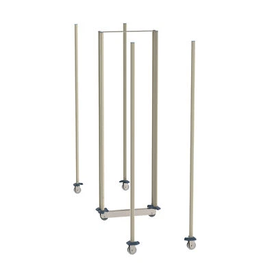 Metro LBTM24Q3 qwikTRAK Double Deep Mobile Unit Kit for 24" Wide MetroMax Shelv