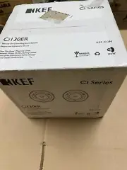 KEF - Ci-E Series 5-1/4" In-Ceiling Speaker (PAIR) - White - BRAND NEW CI130ER