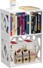 Small Bookshelf and End Table Versatile - Ideal for Compact Spaces | Mini Bookca