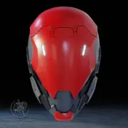 Cyberpunk Redhood Helmet 3D Printed PLA Magnets Included