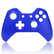 Soft Touch Front Housing Shell Faceplate Replacement for Xbox One Controller Blue