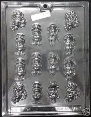 Valentine's Cupids Bite-Sized Assortment Chocolate Plastic Candy Soap Mold V-10