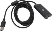 HyperX USB Sound Card USB to 3.5mm Jack Audio Adapter Virtual 7.1 Surround Sound