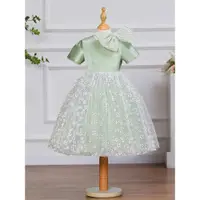 在飛比找ETMall東森購物網優惠-周歲寶寶婚紗白色兒童春夏禮服
