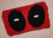 Deadpool Cup Sleeve Crochet Coffee Mug Cozy Warmer Handmade Handcrafted Gift
