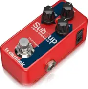 TC Electronic SUB 'N' UP MINI Compact Red OCTAVER Pedal