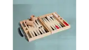 Vans family Exclusive Backgammon Checkered Wooded Board Game - NEW