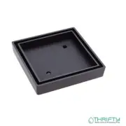 Fienza Square Tile Bed Floor Waste 90mm Outlet Matte Black