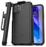 For iPhone 11 Pro / Max Belt Clip Holster Case Full Body Cover w Holder Black