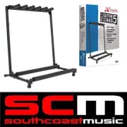 MULTI 5 GUITAR STAND GS805 XTREME HOLDS 5 ACOUSTIC ELECTRIC OR BASS GUITARS