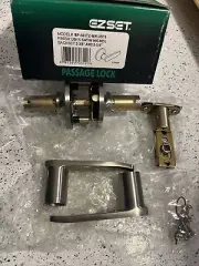 EZ SET BP-501TZ-RY US15 Satin Nickel PASSAGE LOCK #0371 | Lever Lock USA