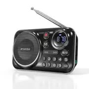 FM Radio Bluetooth 5.0 Speaker Radio for the Elderly HiFi TF/USB MP3 Music6402