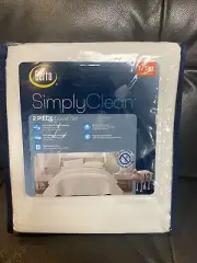 Serta simply clean two-piece duvet set twin/twin XL