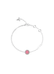 GUESS Women's Silver Colour My Day Charm Bracelet