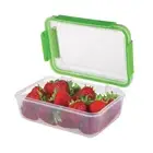 4-Cup Storage Container - Green, SNL-1008G Easy-To-Open, Leak-Proof Silicone ...
