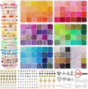 10560pcs 132 Colors Clay Beads Kit for Jewelry Making, Polymer Clay Beads
