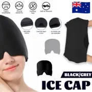 Migraine Relief Hat Cold Therapy Headache Pain Relief Cap Reusable Ice Pack AU