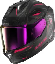 Shark Skwal i3 Linik Helmet, black-purple, Size M for Men Black Purple
