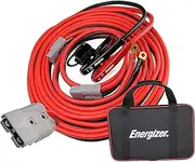 Energizer 1 Gauge 800A Permanent Installation kit Jumper Battery Cables with Quick Connect Plug 30 Ft Booster Jump Start - 30 Ft Allows You to Boost a Battery from Behind a Vehicle