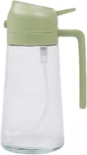 Kitchen Oil Bottle – 2 In 1 Oil Dispenser And Sprayer For Cooking, 470ml Glass Container With Nozzle Control | Refillable Oil Bottle For Kitchen, BBQ, Salad Dressing, Air Fryer, Grilling & Roasting