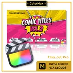 FCPX插件COMIC TITLES V2綜藝卡通字幕標題動畫預設25個 FINAL CUT PRO .MX44557