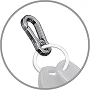 KeySmart Key Carabiners - Quick Release Dual and Mini Carabiners, Never Lose Your Keys, Stay Organized w/Carabiner Keychains