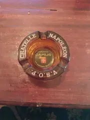 Vintage Cognac Camus - Chatelle Napoleon V.S.O.P. Bar Ashtray Heavy Glass