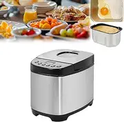 Bread Maker Machine Automatic Bread Machine,12-in-1 Breadmaker Dough Maker,3 Crust Colors,13H Timer,13H Timer, Auto 1Hr Keep Warm Function, for Pizza Dough, Rolls, Cake,Loaf Dough Bakin