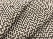Schumacher Woven Chevron Zig Zag Upholstery Fabric- Orwell / Sable 11 yds 69822