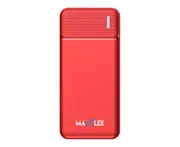 Maxxlee 10000mAh Slim Power Bank USB Backup External Battery Charger iPhone Android Mobile