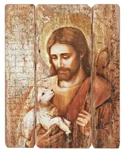 Roman Inc - Jesus with Lamb Panel