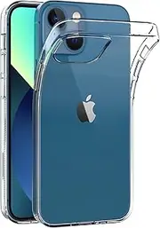 AICEK Case Compatible with Apple iPhone 13 Mini, Transparent Silicone Mobile Phone Case for iPhone 13 Mini TPU Protective Bumper Crystal Clear Case