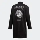 Adidas PLANETOID PARKA Long Track Lite Top sweat shirt Jacket firebird Mens sz L
