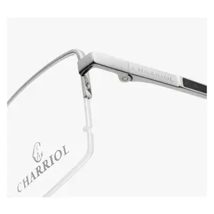 Charriol L-8001 夏利豪眼鏡｜半框商務大臉眼鏡 男生品牌眼鏡框【幸子眼鏡】