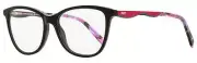 Emilio Pucci Rectangular Eyeglasses EP5095 001 Black/Rose 54mm 5095