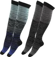 [Gatuida] Men Women Soccer Stocking Sports Calf Socks Compression Socks Shin Guards for Jogging Running Workout