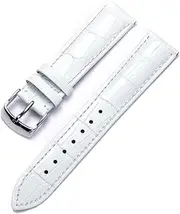 [g24] 18mm Genuine Leather Watch Band Strap Fits PRC200 PRS200 CHRONOGRAPH | PRS-200 PRC-200 White