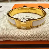 在飛比找PopChill優惠-[二手] HERMÈS Clic H 手鐲（白金）