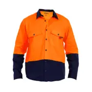 TRADIE XL Hi Vis Orange XL Mens Long Sleeve Shirt