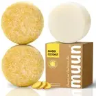 Muun Ginger Shampoo and Conditioner Bar Pack 3 - Hair Growth & Regrowth, anti Ha