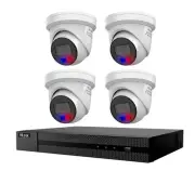 HiLook 6MP Acusense 4 Camera 8CH NVR Kit with 4TB Hard Drive All-in-one Camera