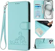 Cover Compatible with Samsung Galaxy S20 FE 5G,Compatible with Samsung Galaxy S20 Fan Edition 5G / S20 Lite 5G Magnetic Clasp Wallet Flip Stand Card Slot MintGreen