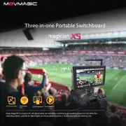 Movmagic X5 2-Channel 5.5" Touch Screen 4K HDMI Wifi Push Stream Video Switcher