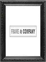 (A4, Black) - FRAME Company Ready to Hang Or Stand Ornate Shabby Chic Picture/Photo/Poster with MDF Backing Board & High Clarity Styrene Shatterproof Perspex Sheet Oscp-2-Blk-A4 A4 Black
