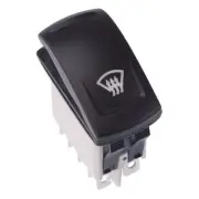 APEM Windshield Defroster Latching Red 24V LED Automotive Rocker Switch DPDT