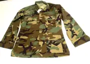 NWT BDU Combat Coat US Military Woodland Camo Jacket Army Camo SZ Medium Reg