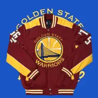 在飛比找蝦皮購物優惠-WARRIORS NBA 金州 勇士隊 棒球外套 夾克 嘻哈